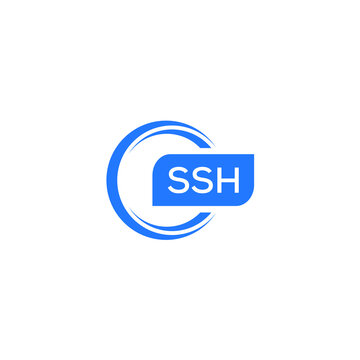 SSH letter design for logo and icon.SSH typography for technology, business and real estate brand.SSH monogram logo.vector illustration.	