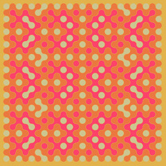 Multicolor truchet tiling connections illustration