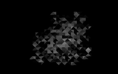 Dark Silver, Gray vector layout with lines, triangles.