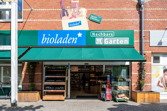 RENDSBURG, GERMANY - JUNE 16, 2022: bioladen store