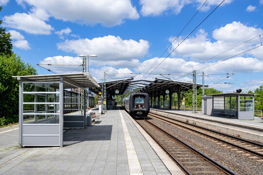 RENDSBURG, GERMANY - JUNE 16, 2022: DSB IC3 InterCity train at Rendsburg station