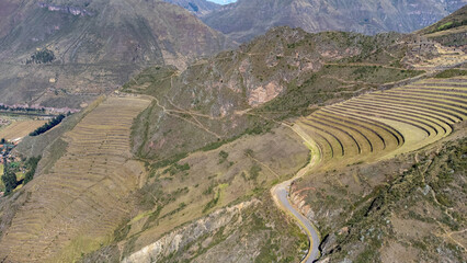 Nice view of the Pisac ruins in Cusco.