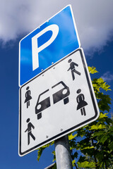 German road sign: parking for carsharing vehicles