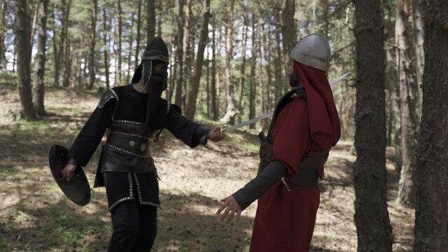 Byzantine empire soldier. Mongolian empire soldier.
Vanguard, historical periods, war style, infantry units, battlefield, historical reenactment, byzantine soldiers, mongolian soldiers. Ancient docume