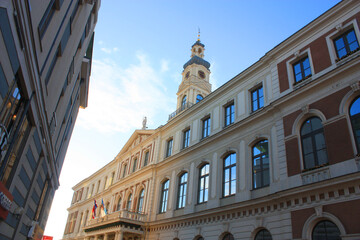 Fototapeta na wymiar Town Hall in Riga, Latvia