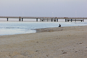 Fototapeta premium Ostseestrand am Abend