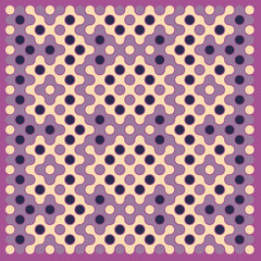 Multicolor truchet tiling connections illustration