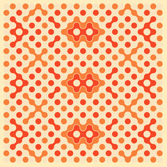 Multicolor truchet tiling connections illustration