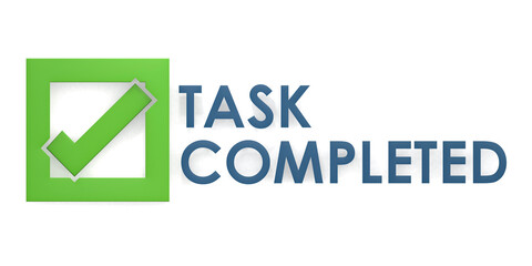 Task completed with green checkmark