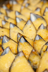 Moules gratinées à l'aïoli.