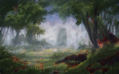 incredibly beautiful background, oil painting, realistic picture, fantasy backdrop, beautiful nature backdrop