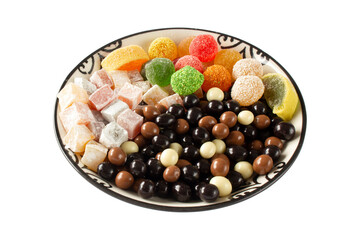 Delicious Turkish delights and chocolate candies