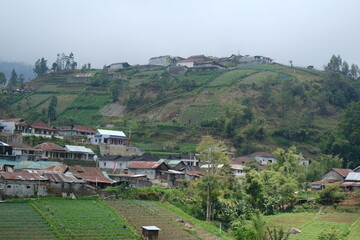 Fototapeta na wymiar village in the valley