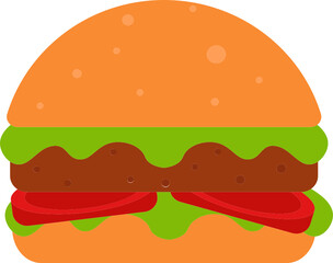 food vector illustration. Different kind of food flat vector without background