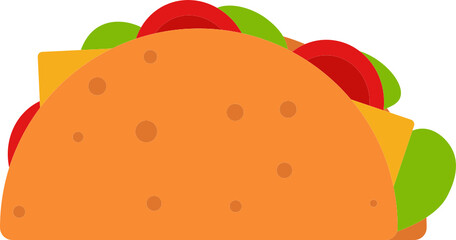 food vector illustration. Different kind of food flat vector without background