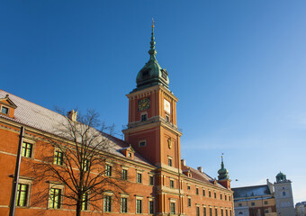 Royal Castle in the Old Town in Warsaw, Poland 
