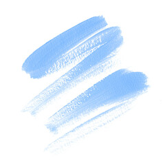 Textured blue brush paint  background. Perfect design for logo, headline and sale banner. Beautiful paint trace.