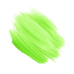 Art abstract creative paint design isolated background. Green graphic paint element.