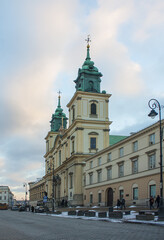 Naklejka na ściany i meble Holy Cross Church in Warsaw, Poland