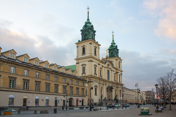 Fototapeta na wymiar Holy Cross Church in Warsaw, Poland 