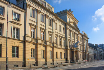 Fototapeta na wymiar Collegium Nobilium. Theater Academy named after Alexander Zelverovich and a complex of the State Music School in Warsaw