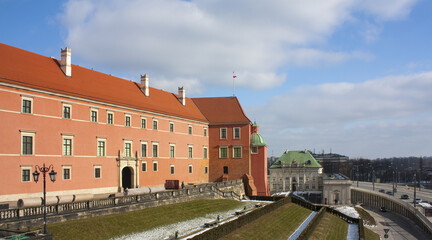 Naklejka na ściany i meble Royal Castle in the Old Town in Warsaw