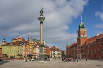 Fototapeta na wymiar Castle Square in Warsaw, Poland 