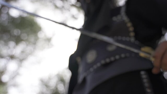 Medieval soldier and sword.
Pioneer unit, historical periods, war style, infantry units, battlefield, historical reenactment, byzantine soldiers, roman era soldiers, ottoman era soldiers. Ancient docu