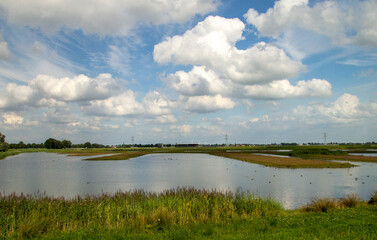 Eendragtspolder water storage with row facility in Zevenhuizen