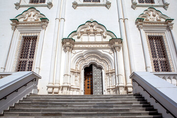 Doors of the Assumption Cathedral. Astrakhan Kremlin. Astrakhan. Russia