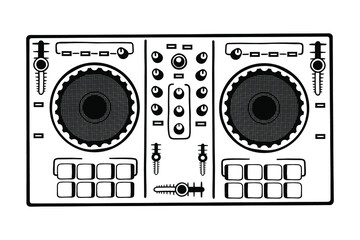Mixing console - vector illustration