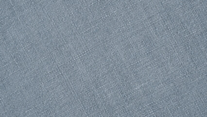 Fototapeta na wymiar Light blue woven surface closeup. Linen textile texture. Fabric net background. Textured braided len wallpaper. Macro