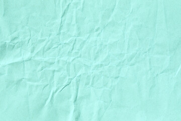 Blue crumpled kraft background paper surface texture