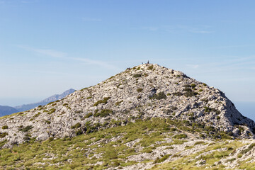 Fototapeta na wymiar View of the mountains near Valldemosa in Mallorca (Balearic islands)