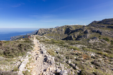 View of the mountains near Valldemosa in Mallorca (Balearic islands)