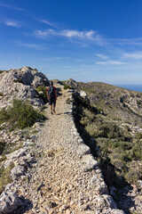 Fototapeta na wymiar View of the mountains near Valldemosa in Mallorca (Balearic islands)