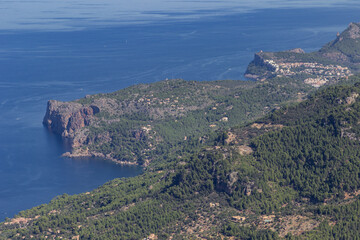 Obraz premium View of the mountains near Valldemosa in Mallorca (Balearic islands)