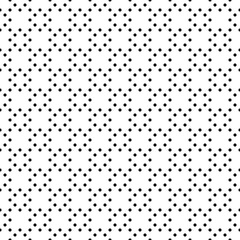 Black round spots texture. Circles embroidery background. Polka dot motif. Seamless surface pattern design with circular ornament. Digital paper for textile print, web designing. Vector illustration.