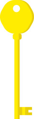 Fototapeta premium yellow house key illustration vector different models 