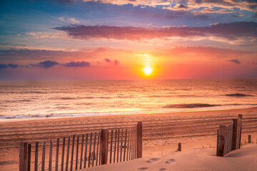 Sunrise over the Atlantic Ocean seen from the Outer Banks of North Carolina © Andrew S.
