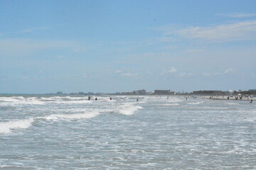 surf at the beach and jetty