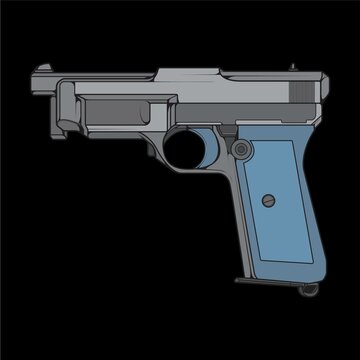 recommend clip art: Firearms vector style, Shooting gun, Weapon illustration, Vector Line, Gun illustration, Modern Gun, Military concept, Pistol line art for training
                    
