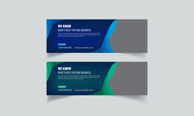 Business slider banner design template