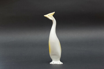 Vintage porcelain figurine isolated - bird
