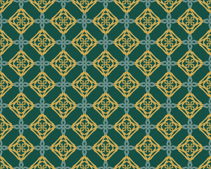 Geometric Seamless Pattern with Tribal Shape. Designed in Ikat, Boho, Aztec, Folk, Motif, Thai, Luxury Arabic Style. Ideal for Fabric Garment, Ceramics, Wallpaper. Vector Illustration