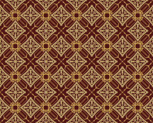 Geometric Seamless Pattern with Tribal Shape. Designed in Ikat, Boho, Aztec, Folk, Motif, Thai, Luxury Arabic Style. Ideal for Fabric Garment, Ceramics, Wallpaper. Vector Illustration