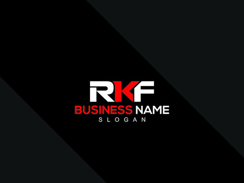 Colorful RKF Logo Icon, Creative Rk r k f Logo Letter Vector Art For Your Corporate Business