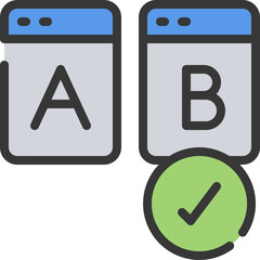 A B Testing Icon