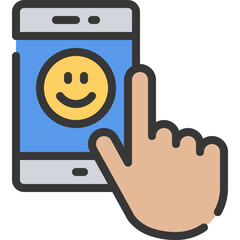 Positive Mobile Interaction Icon