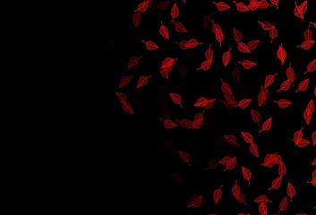 Dark Red vector sketch backdrop.